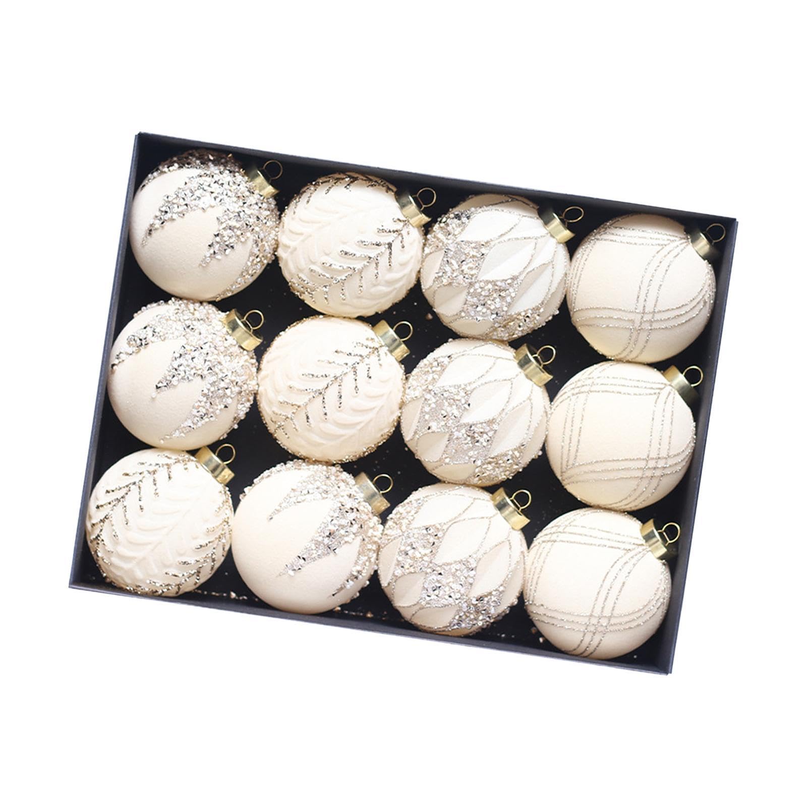 Boules de Noël en velours blanc incassables pour sécuriser vos décorations de sapin en famille