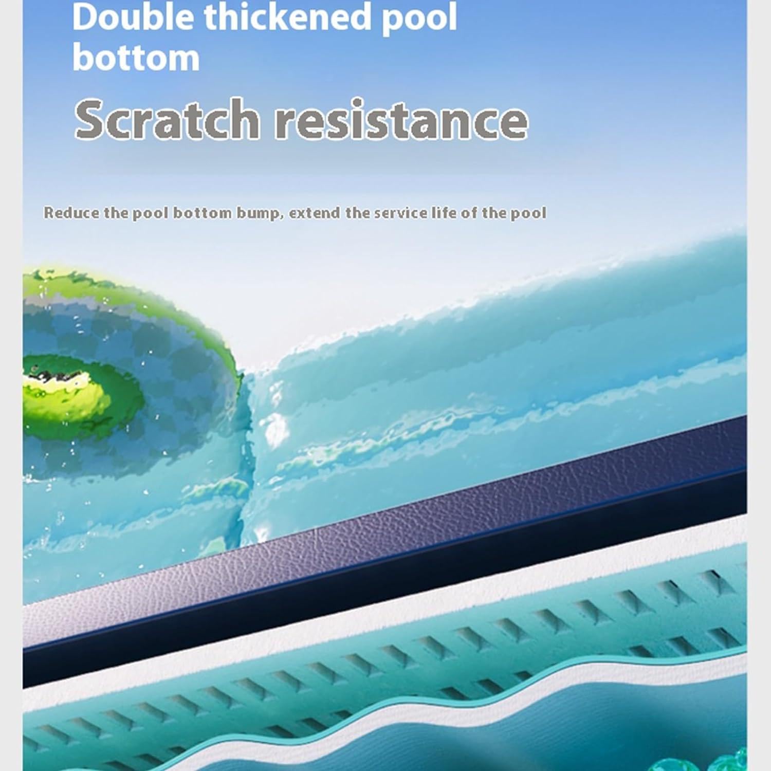 Piscina pieghevole per animali domestici e adulti, vasca da bagno portatile non gonfiabile, facile da installare, perfetta per divertimento estivo e relax all'aperto