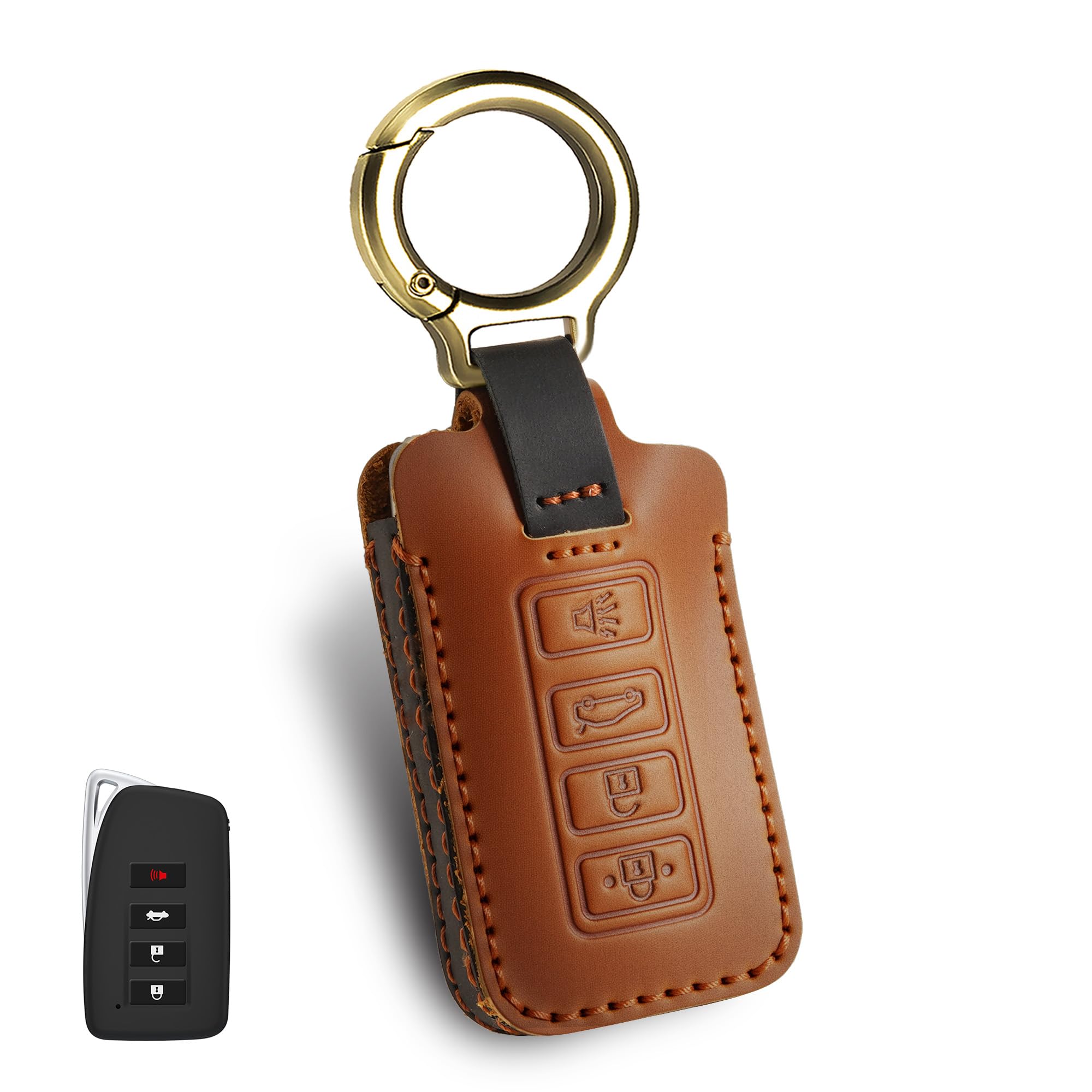 Amazon.com: for Lexus Leather Key Fob Cover, Leather Key Case Full