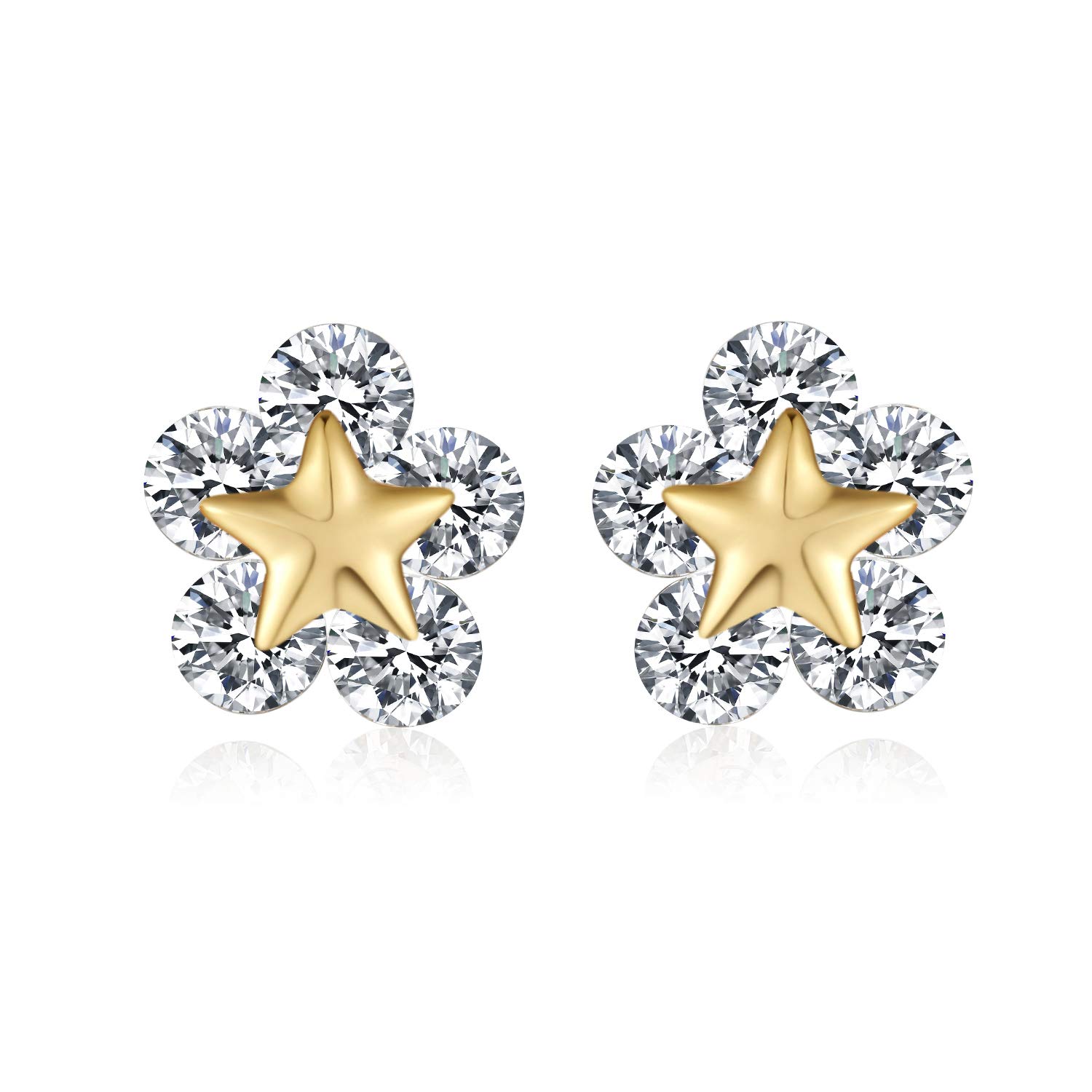 KruckelYou are Unique, always beautiful, full of joy, I love you with all my hearts earrings made with Zirconia