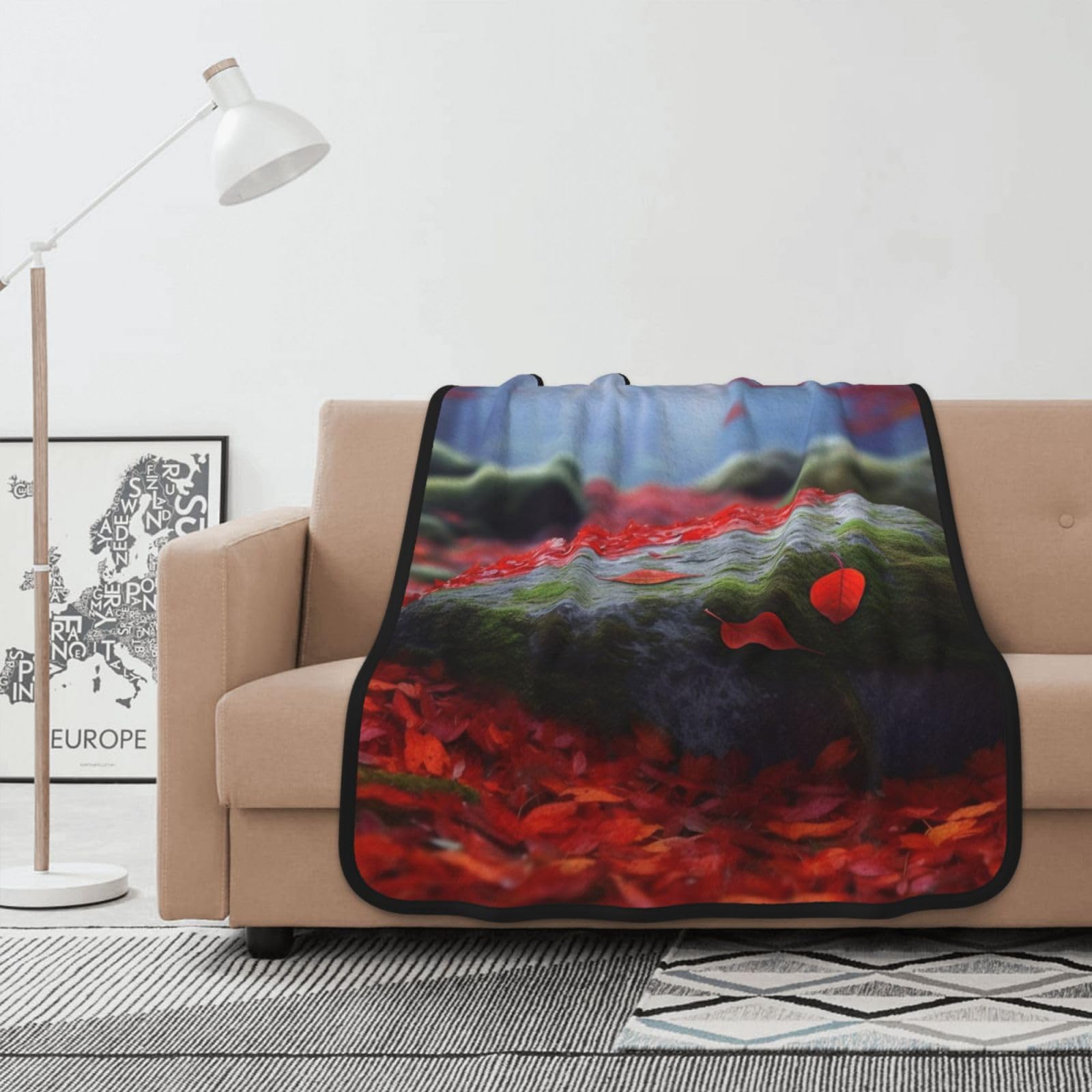 Couverture polaire légère flanelle résolvant le manque de confort thermique sur un lit