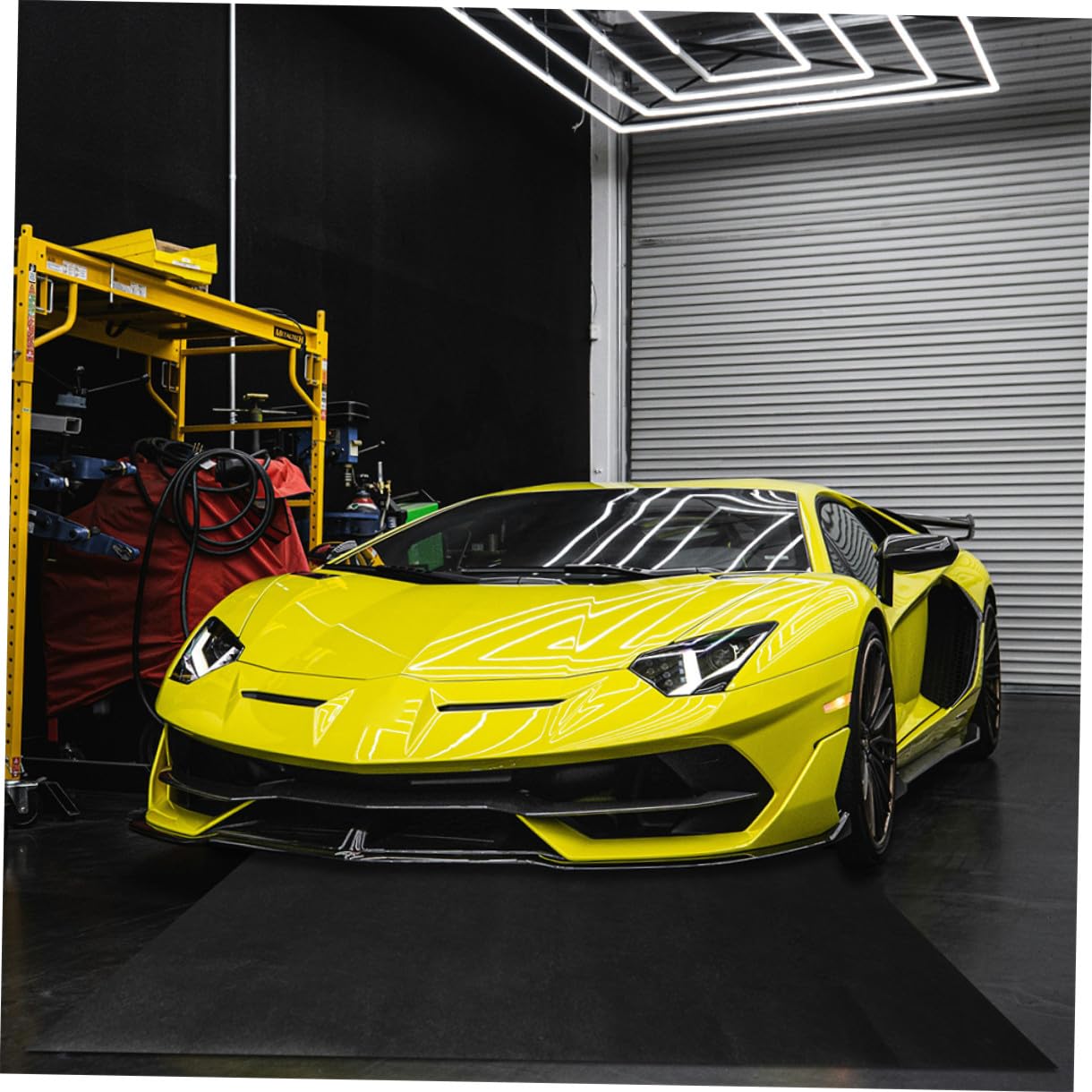 HANABASS Ölauffangmatte Garage 36x72cm rutschfeste Waschbare Ölwechselmatte für Autofußboden und Werkstatt gegen Öllecks