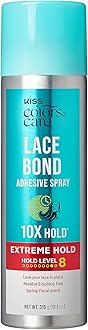 Lace Bond Adhesive Spray Extreme Hold 11.1 oz. - Adhesive for Lace Frontals, Sweat Proof, Water-Resistant, Fast Drying, Efficient Nozzle, Convenient, Super Secure for All Day