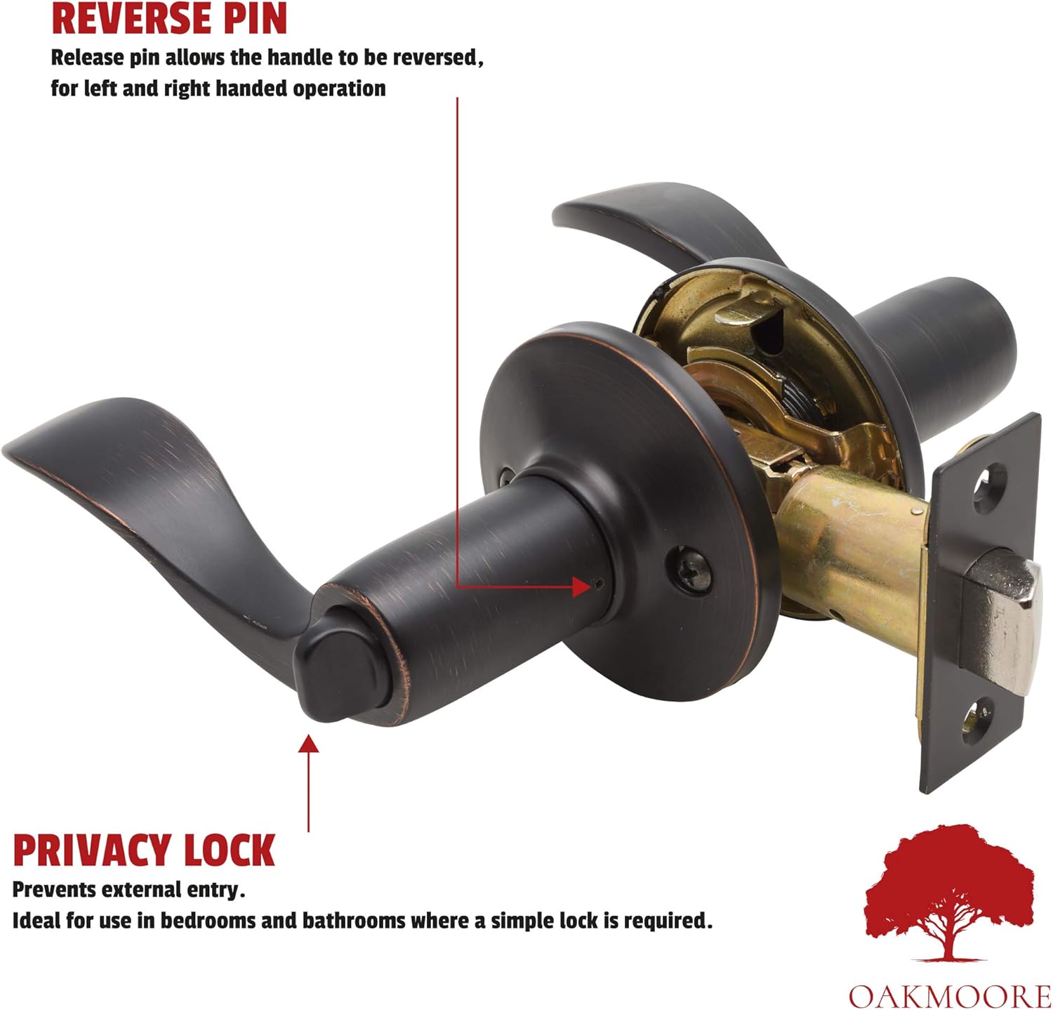 Nеw Arrіvаlѕ Brunswick - Privacy Door Lever - Locking Door Handle Set- for Bedroom & Bathroom Doors - Aged Oil Rubbed Bronze Finish - Reversible Right & Left Side Handed, Contractor Pack (6 Pack) Exсluѕіvе Sресіаl Brunswick - Privacy Door Lever - Locking Door Handle Set- for Bedroom & Bathroom Doors - Aged Oil Rubbed Bronze Finish - Reversible Right & Left Side Handed, Contractor Pack (6 Pack)
