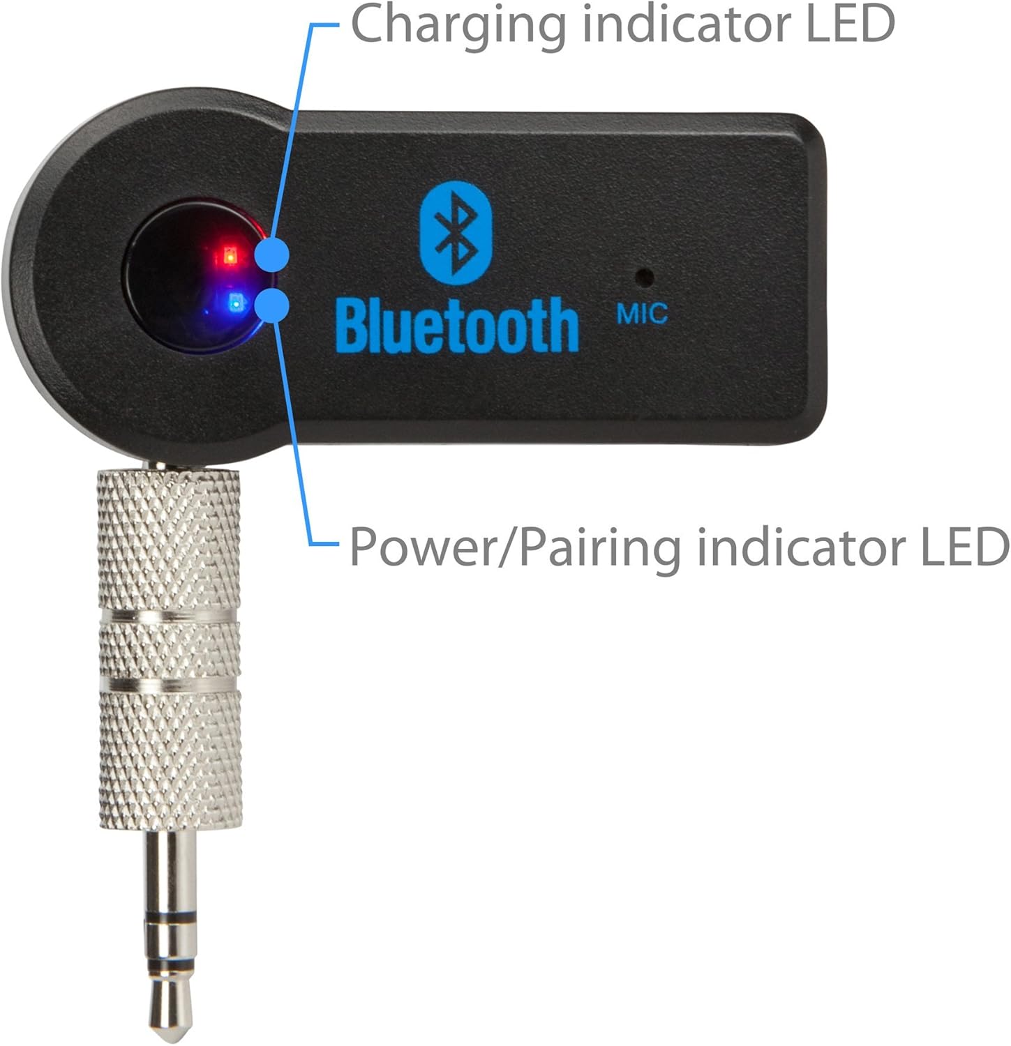 BoxWave Audio and Music Compatible with Gionee Pioneer P2 - BlueBridge Audio Adapter, Bluetooth in Car Music Streaming Device