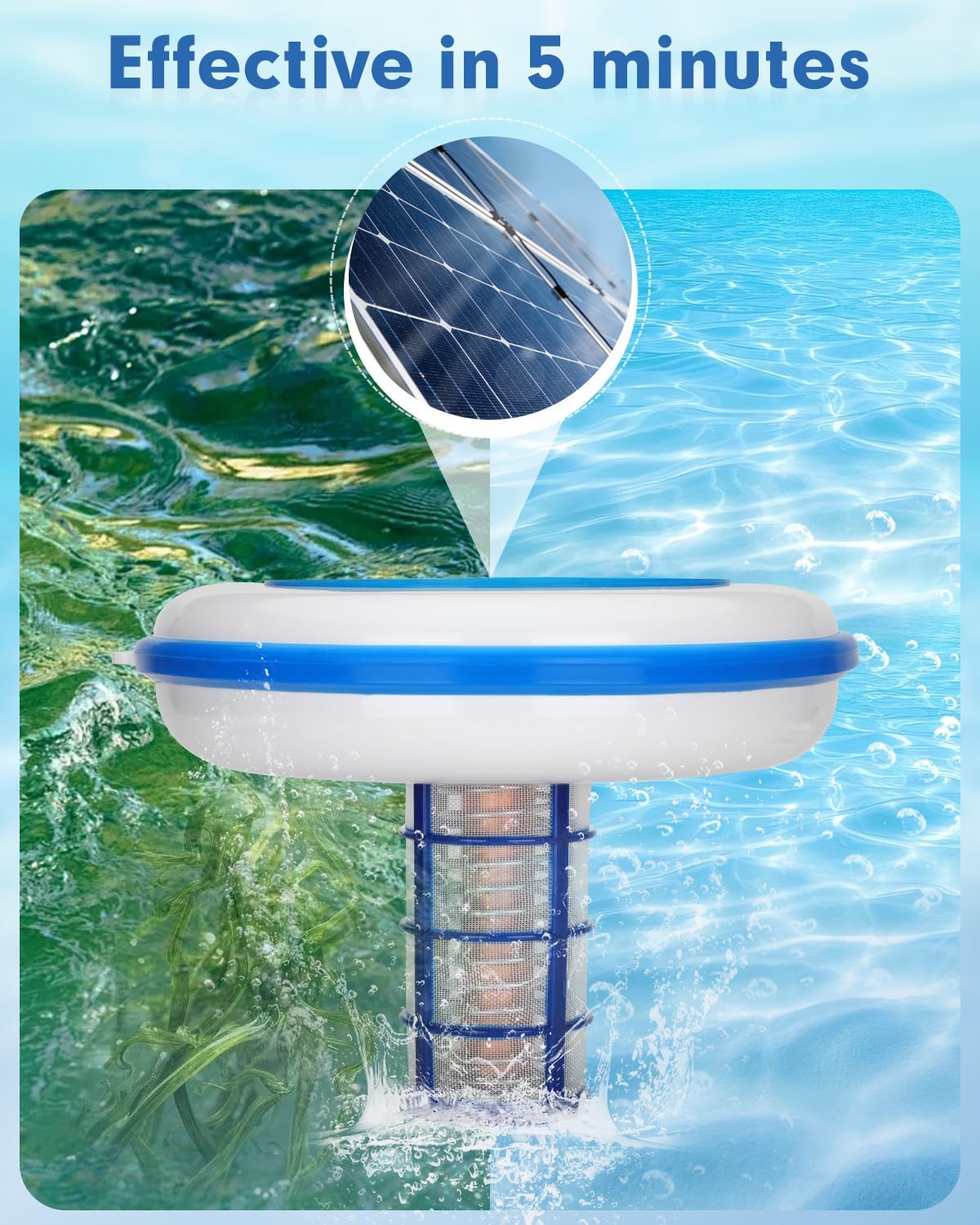 Spa Water Tool, Pool Accessories, Thickened 4.13 x 0.98 Inch Copper Anode, Up to 45, 000 Gallons Pool, Easy to Install, Ideal for Above Ground and In-Ground Pools