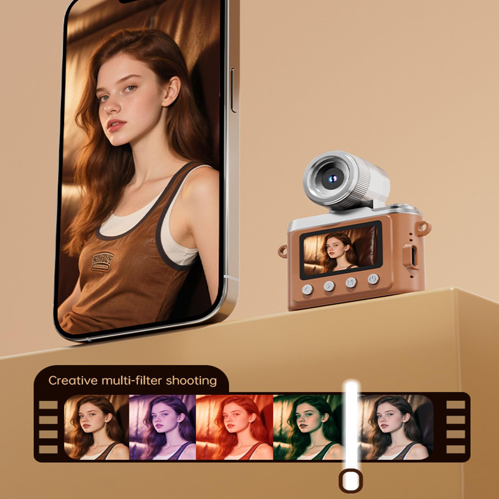 Archiviazione espandibile per fotocamera retrò con controllo manuale per fotografia creativa Fotocamera per esterni per uso esterno