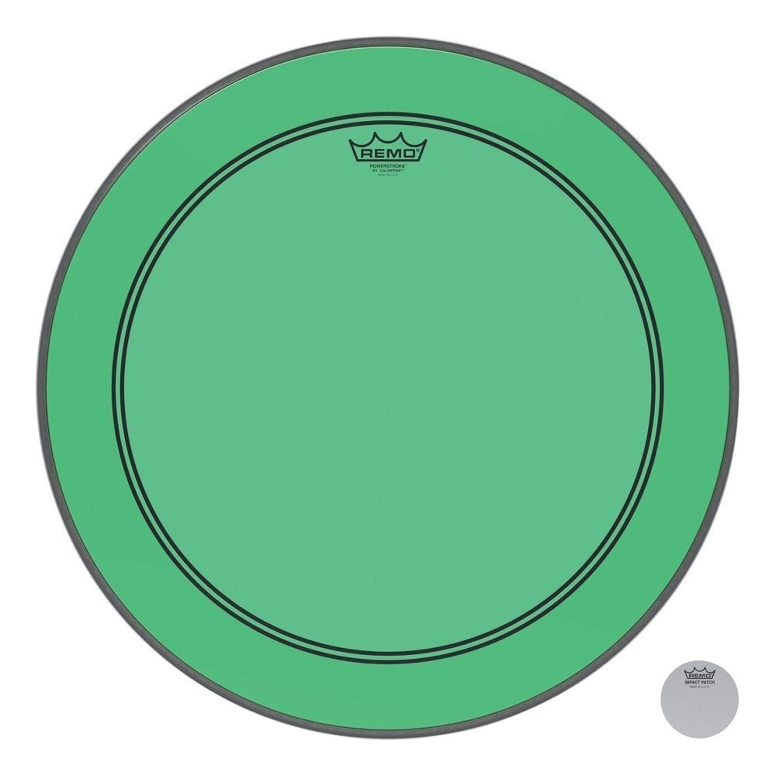 Remo P3-1322-CT-GN Powerstroke P3 Colortone Green 22-inch