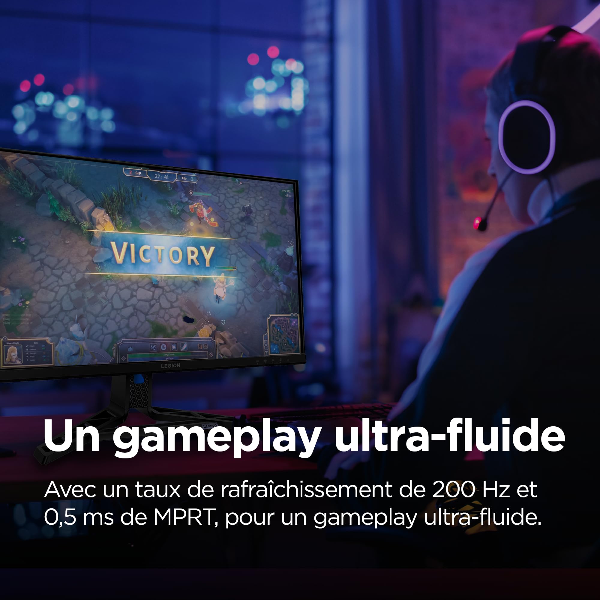 Image secondaire de Lenovo Legion R27qe Gen2 - Écran Gaming 27'' QHD 200 Hz