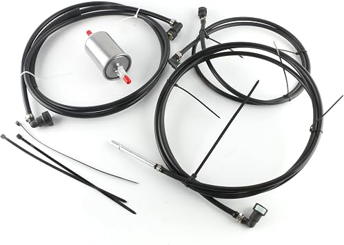 Nylon Fuel Lines Kit Fit for Chevy Blazer GMC Jimmy 4.3L 1997-2005, Replace NFR0005 NFR0010