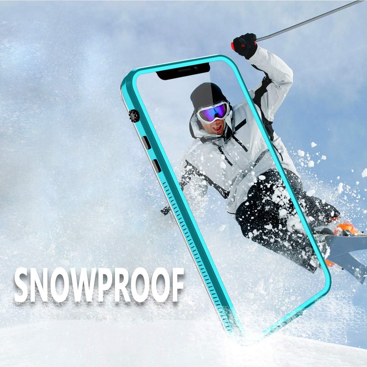Case for iPhone XR, Ultra Lightweight Slim Fit Full-Body Clear Bumper Case, Shockproof Xr Case with Screen Protector for Apple iPhone Xr (Teal)