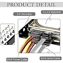 XIKKART Bracket Mounting Kit 2.5 inch to 3.5 inch Internal Hard Disk Drive SSD/HDD Holder Adapter Metal Mounting Bracket Tray Kit gallery image