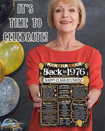 Miniatura 193 de Lone Star Art 66ª Reunión de Graduados (Sesenta y seis) Decoración en Oro - Recordando El Año - Clase de 1959 - Póster Sin Marco de 11x14 - Globos