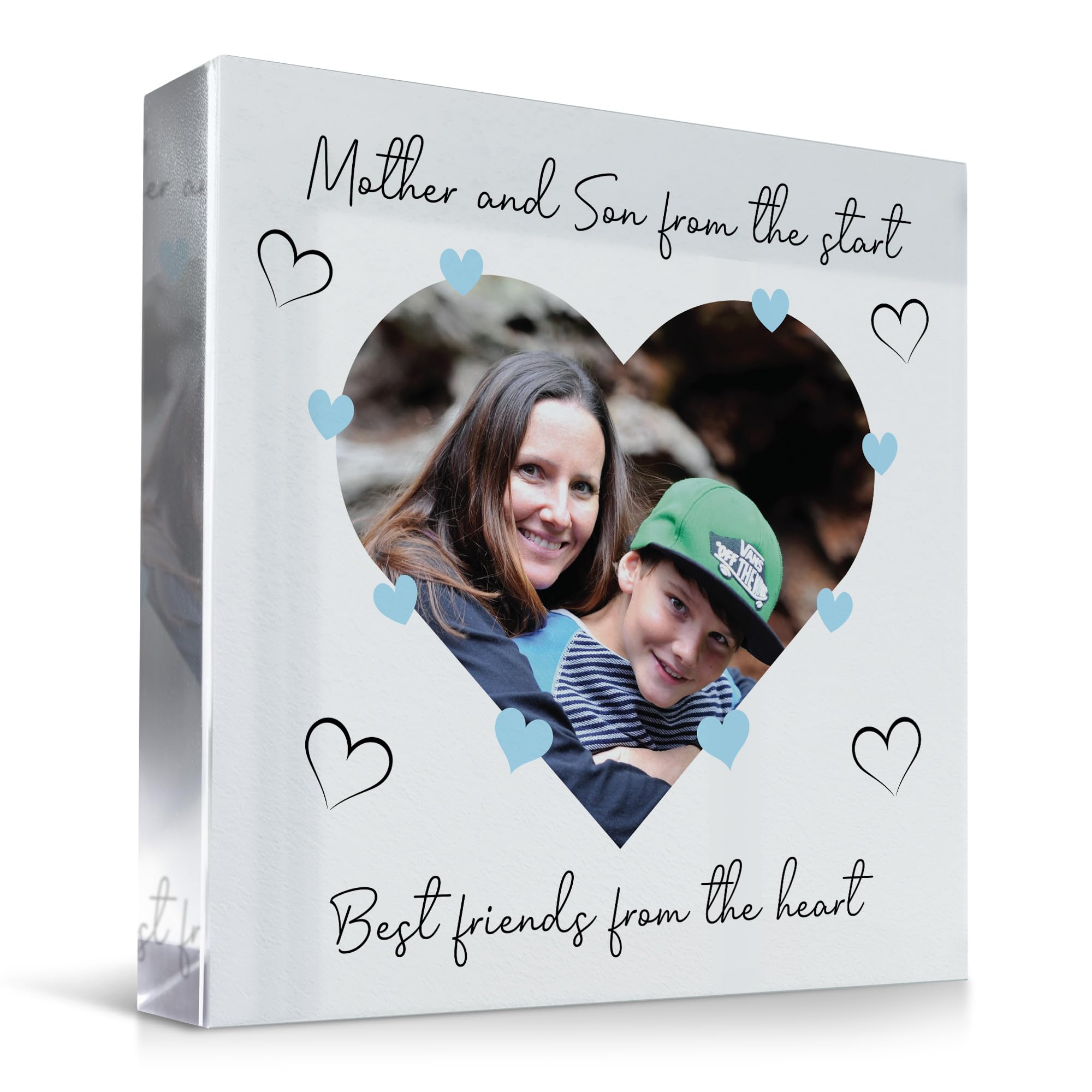 Red Ocean Gift For Mum From Son On Mothers Day Birthday Personalised Plaque Mother And Son Gift For Birthday Mum Photo Plaque From Best Friend Keepsake