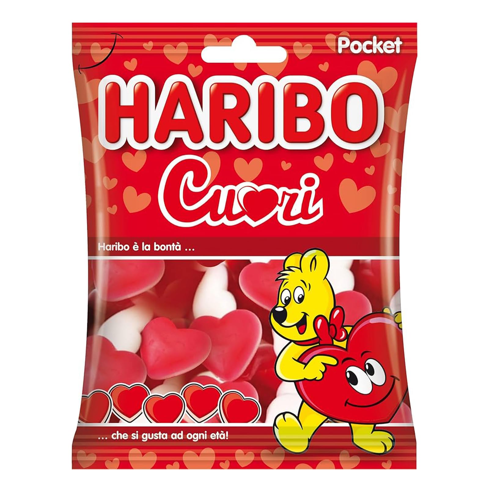 Haribo Cuori Caramelle Gommose 30 x 80g