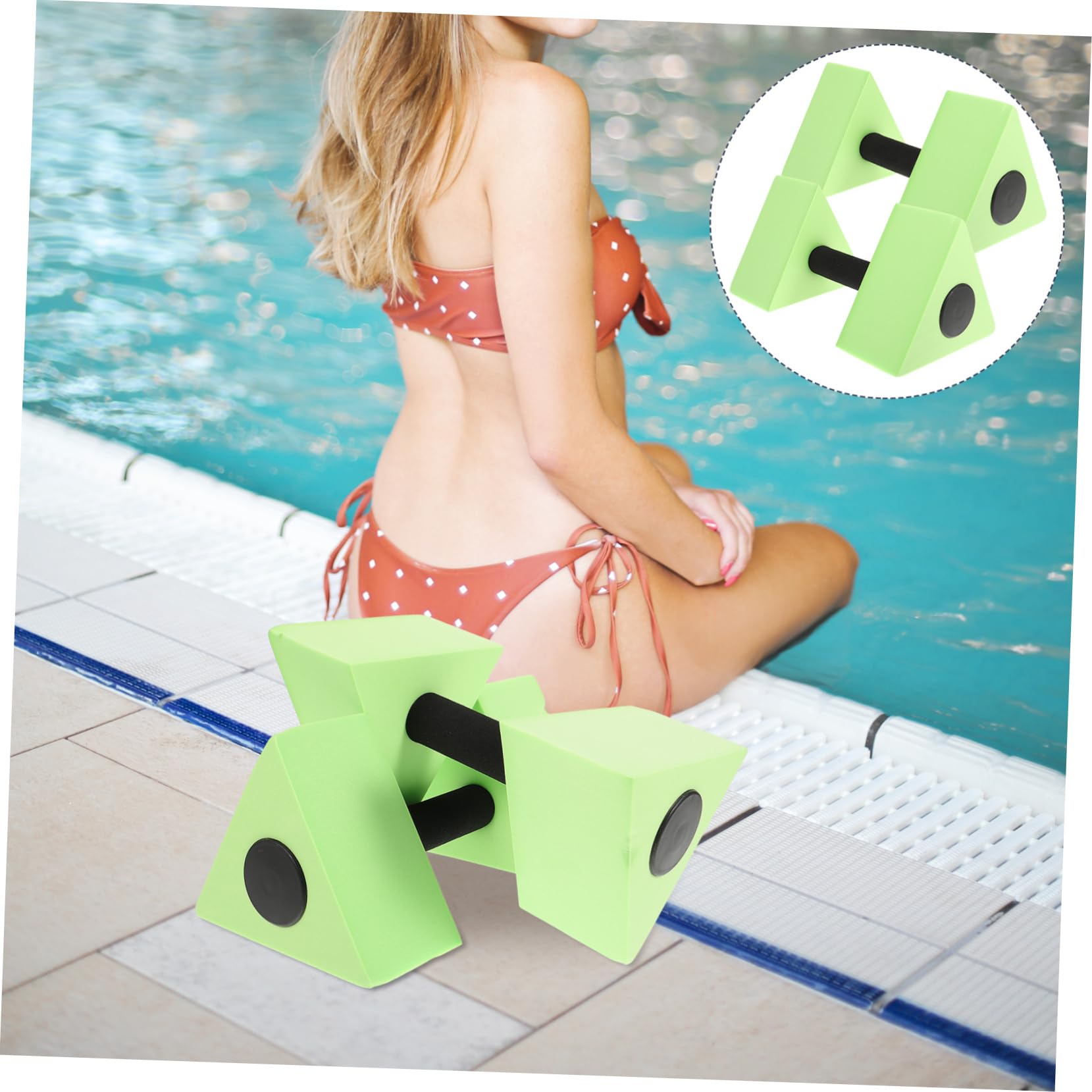 Mipcase 2 Ensembles Équipement D'entraînement D'haltères d'eau Triangle Eva Ailes d'eau pour Les Tout-Petits Flotteurs pour Adultes Poids Bouée De Natation Matériel D'aquagym 2 Pièces * 2