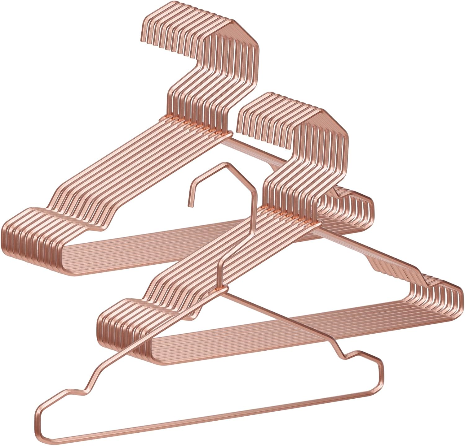 VWV Aluminum Hangers, 20 Pack Baby Hangers，12.6 Inch Children Baby Hanger, Sturdy Metal Children Clothes Hangers for Wardrobe, Space-Saving Toddler Hanger