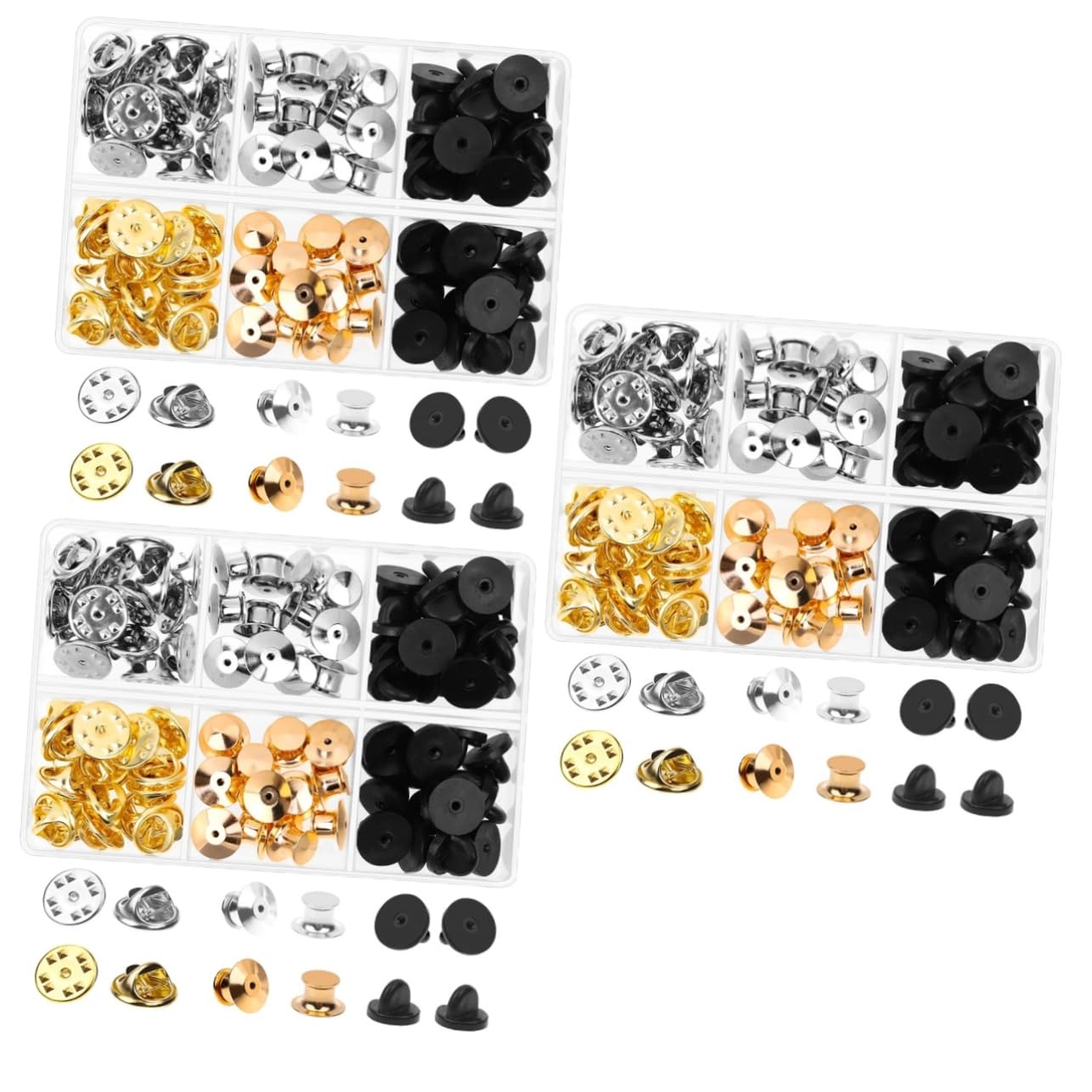 Fijación De Broches De Seguridad Clasp De Bloqueo Accesorios De Reemplazo Para Pines Sistema De Sujeción Profesional Para Broches y De Solapa