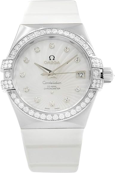 Omega Constellation 18k White Gold MOP 