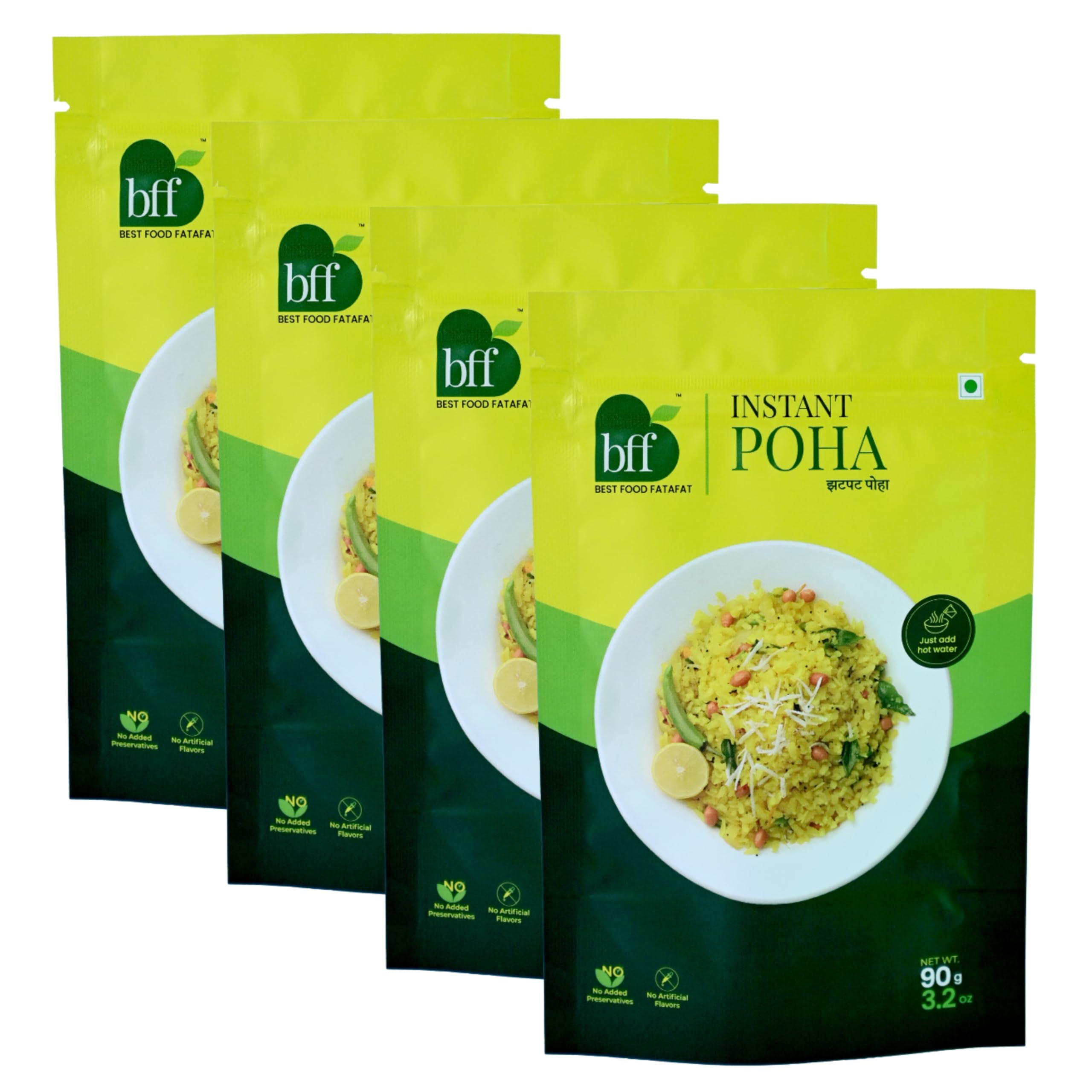 Instant Poha – Pack of 4 (90g Each) | Ready-to-Eat Indian Breakfast Mix | Just Add Hot Water | No Added Preservatives | Portable Pack for Travel, Office, or Home | Simple & Easy Meal Solution-image-36