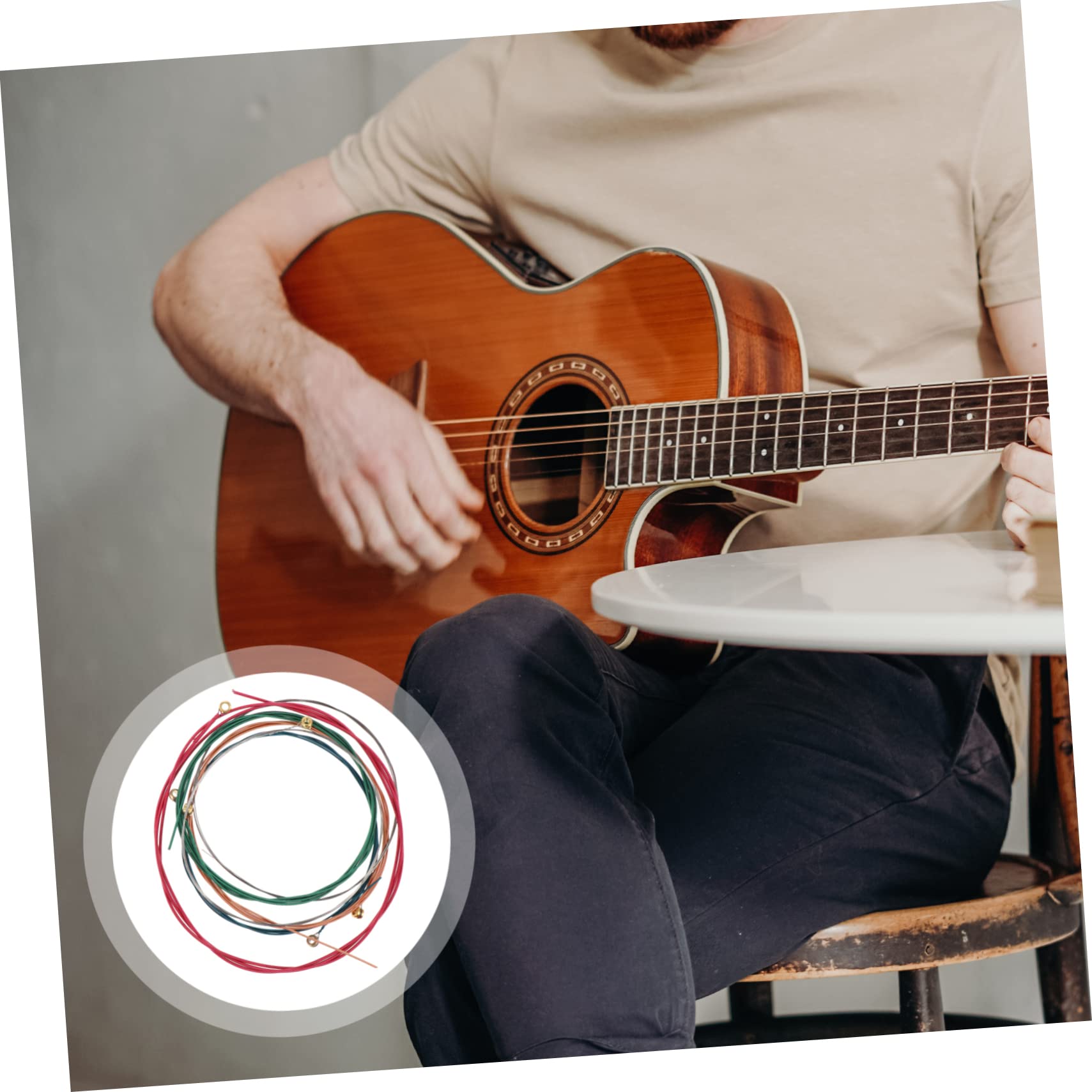 FAVOMOTO Guitar Changing Strings Kit Set 6pcs Useful Guitar Strings for Classical Guitar Players
