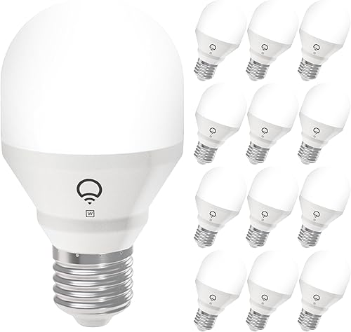 LIFX Bombilla LED inteligente A19 WiFi blanca, regulable, no requiere concentrador, funciona con Alexa y Apple Home Kit, Hey Google, 2700 K blanco