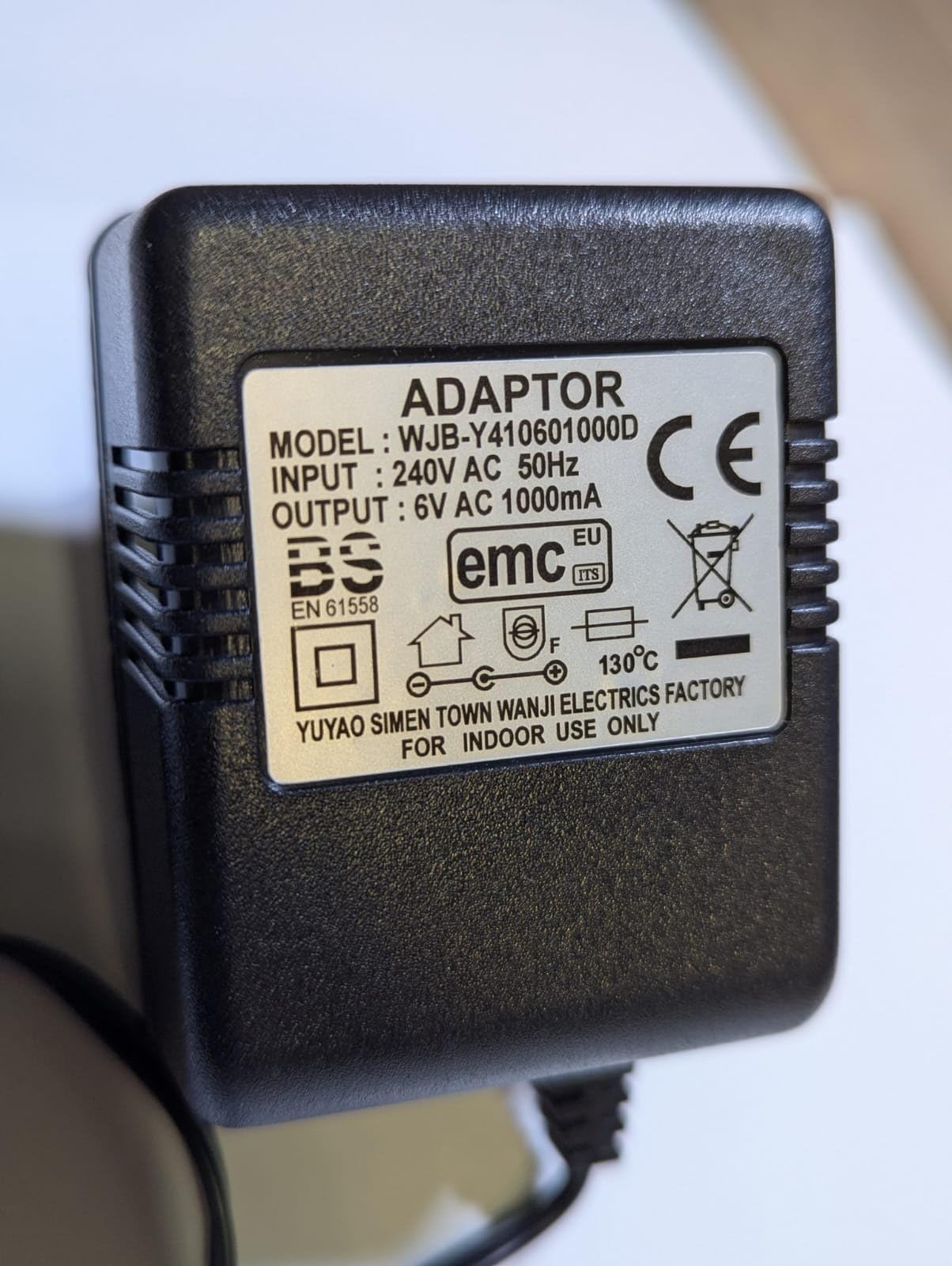 Replacement for 5.6V 700mA Charger KD500-C for FUKUNDA FRE201 Laser Level