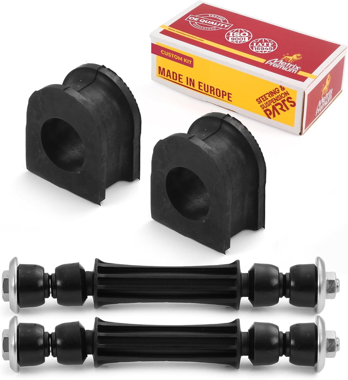 Metrix Premium 4PC Front Sway Bar Link & Bushing Kit for 07-20 Cadillac Escalade, Chevy Suburban, GMC Yukon | K700538 K200222