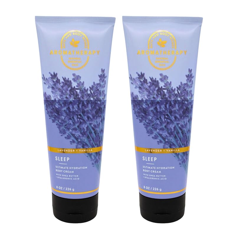 Creme corporal Ultra Shea Bath & Body Works com lavanda e baunilha, pacote com 2