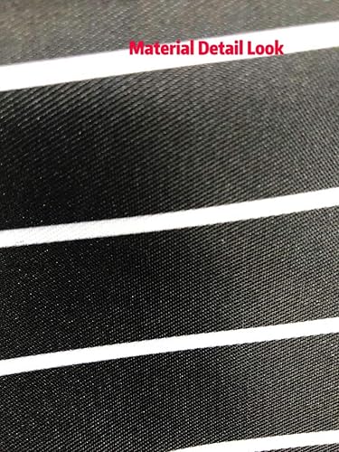 Delantales con bolsillos, chef de aseo para lavar platos, uso comercial y doméstico (rayas blancas negras, 100% poliéster impermeable), Tiras