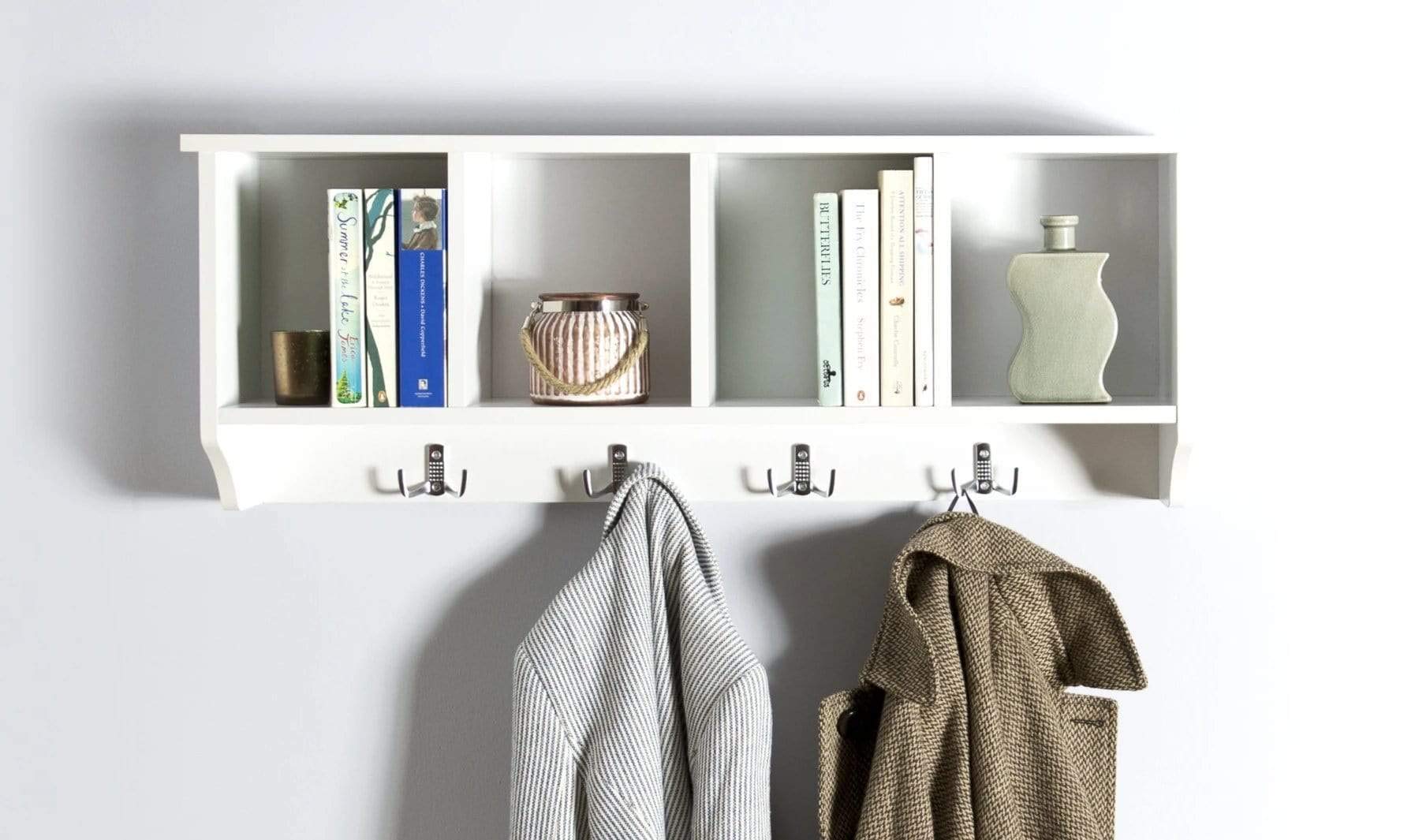 GFW Kempton White Wall Rack