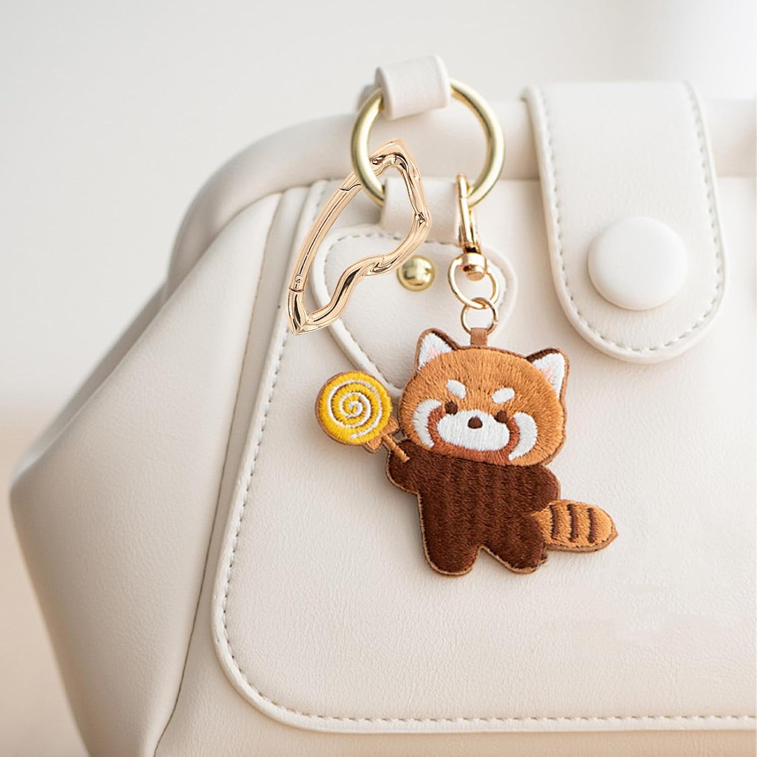 Cool Cute Carabiner, Y2k Irregular Key Ring,3pcs Y2k Carabiner Fashion Unique Extra-Large Shiny Chrome Karibiner, for Backpacks, Bag Purse Charms, Keys Gifts (3.07*1.37 Inches/Black/Silver/Gun Black) - Image 6