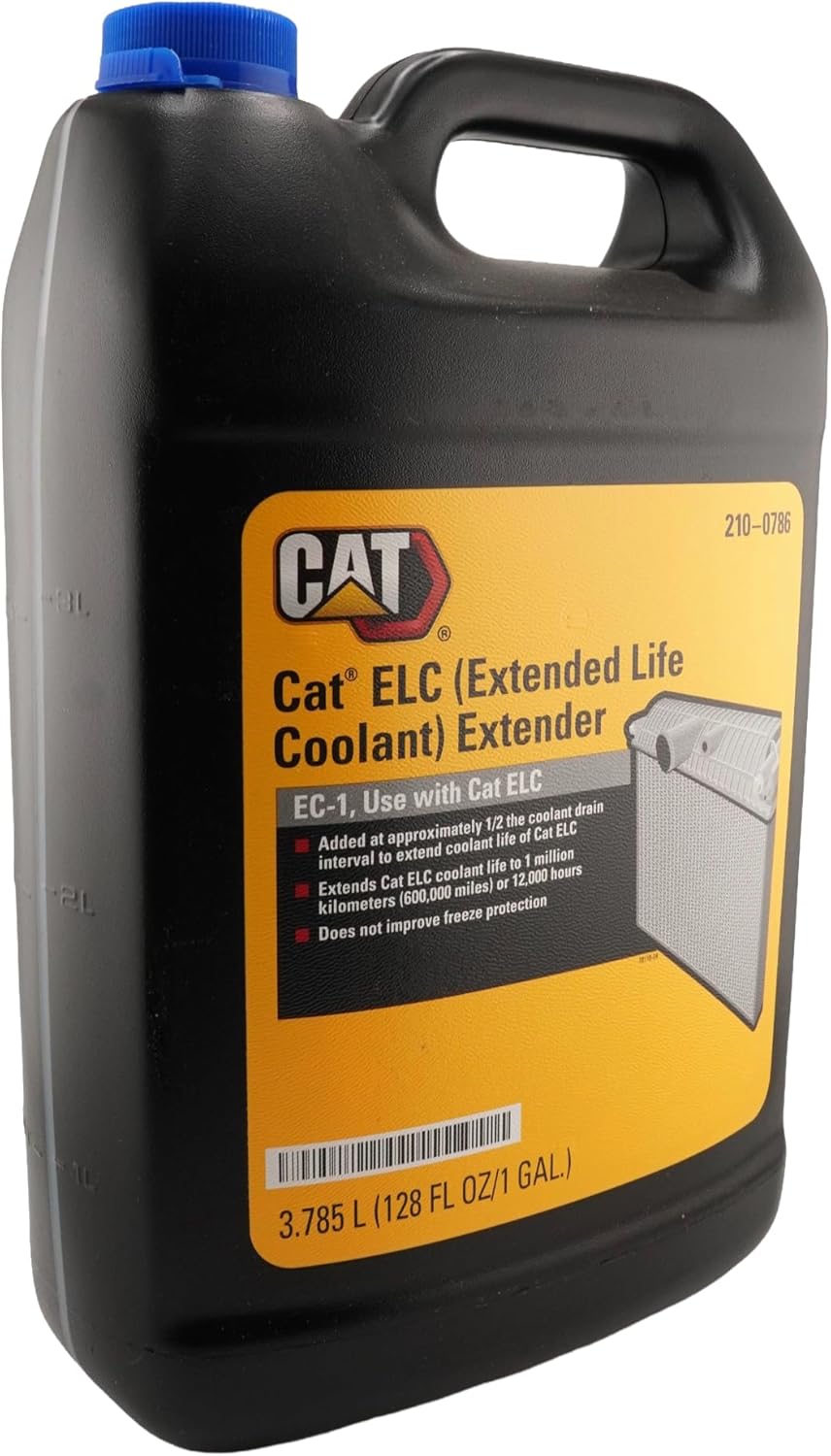CAT 210-0786 (2100786) ELC Extended Life Coolant Extender – 1 Gallon Bottle – Ensures Performance to 12,000 Hours, Contains Bittering Agent