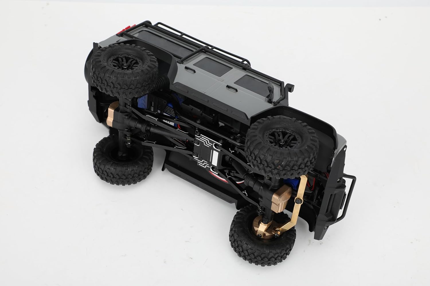 Skid Plate Transmission Mount CNC Aliuminum Chassis Skid Plate 25g TRX4M Upgrade for TRX4M 1/18 RC Crawler Car Upgrade Parts