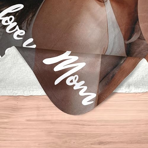Miniatura 7 de Regalos personalizados para el día de San Valentín para mamá, manta personalizada con foto, manta de fotos personalizada, mantas personalizadas para