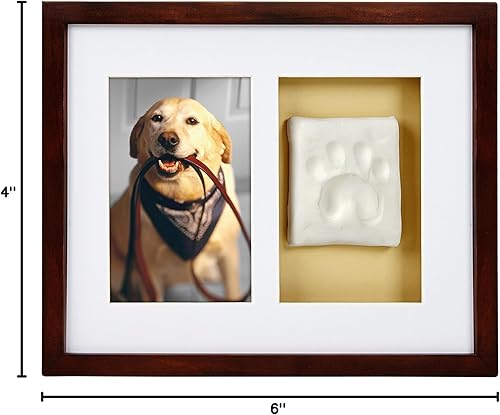 Miniatura 64 de Fotografía de recuerdo Pearhead con la huella de tu perro o gato , Espresso