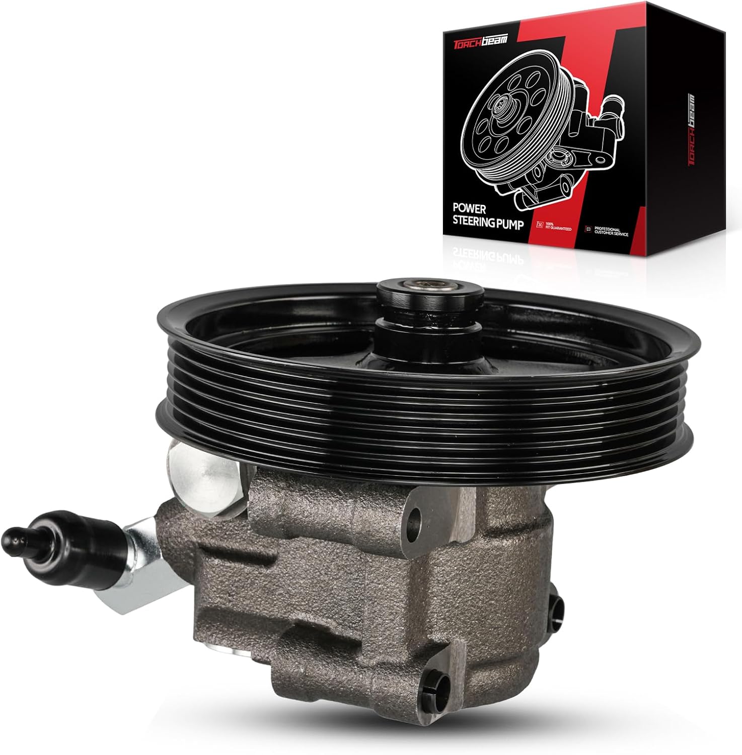 Torchbeam 20-260 Power Steering Pump With Pulley Fit for Crown Victoria/Grand Marquis 1992-2002, Expedition 1997-2001, Town Car 1991-2002, Navigator 1998-2002, Blackwood 2002