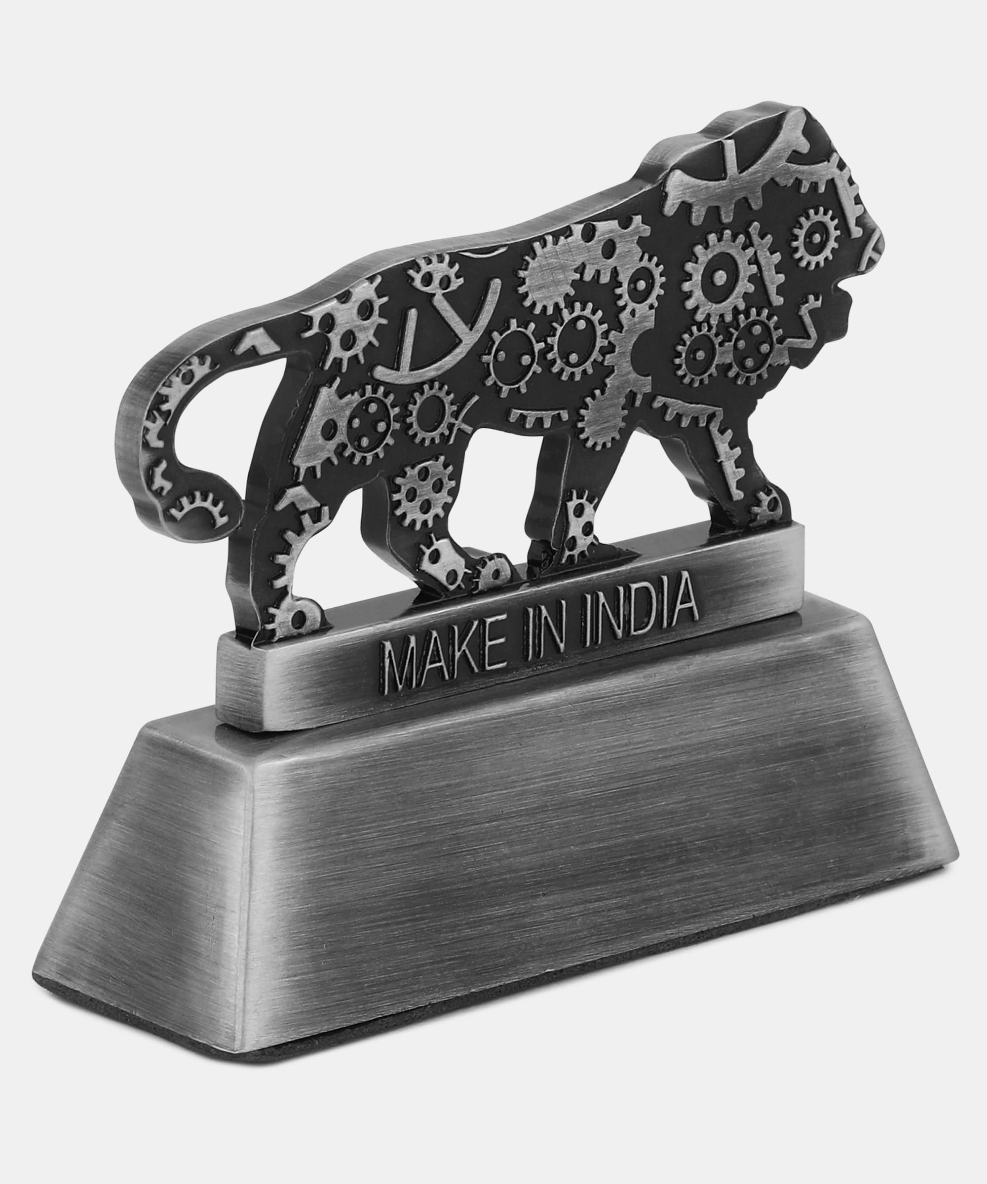 ZAHEPA Metal Lion Paperweight for Office Table, Stylish Desk Accessory & Desktop Decor, Patriotic Decorative Showpiece Item Gift for Men, Professionals, Students & Corporate (Black) 4