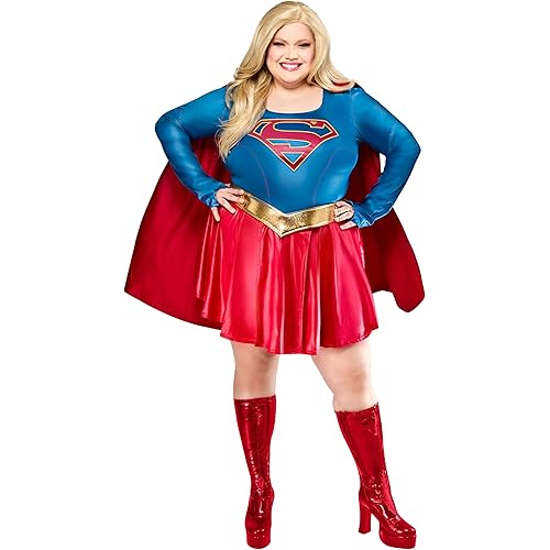 Rubies DC Superheroes Supergirl TV Series: Supergirl Costume Dress for Adults, Women's Small