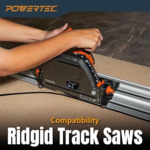 Miniatura 69 de POWERTEC 71411 60" Track Saw Guide Rail Bag for Festool, Makita, and DEWALT, W/Dual-Sided Padding for Secure Rail Placement
