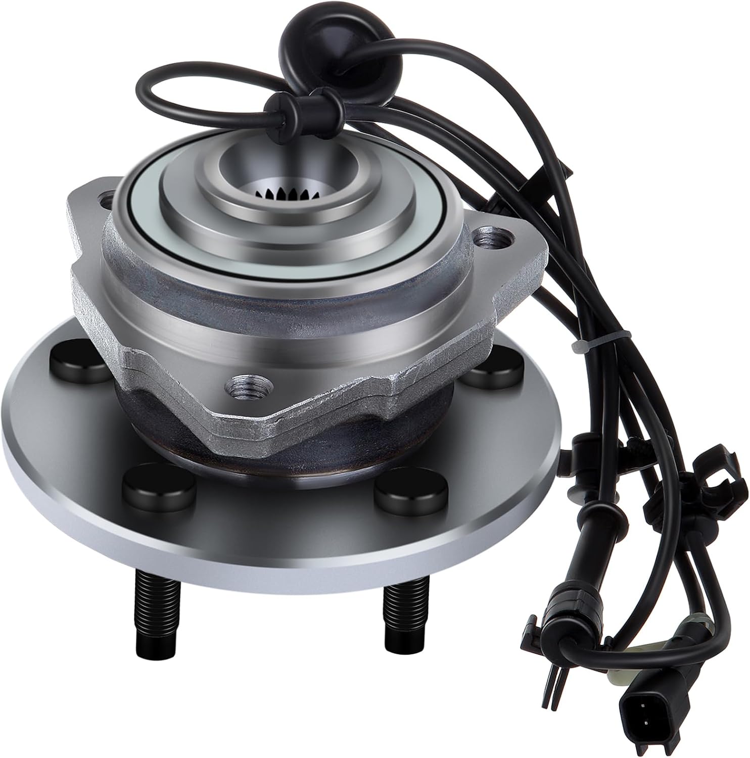 SCITOO Wheel Bearing and Hub Replaces 513177 Front fit for Jeep Liberty 2002-2005, for Jeep Liberty 2006-2007 Hub Bearing Assembly 5 Lugs W/ABS [1pc]