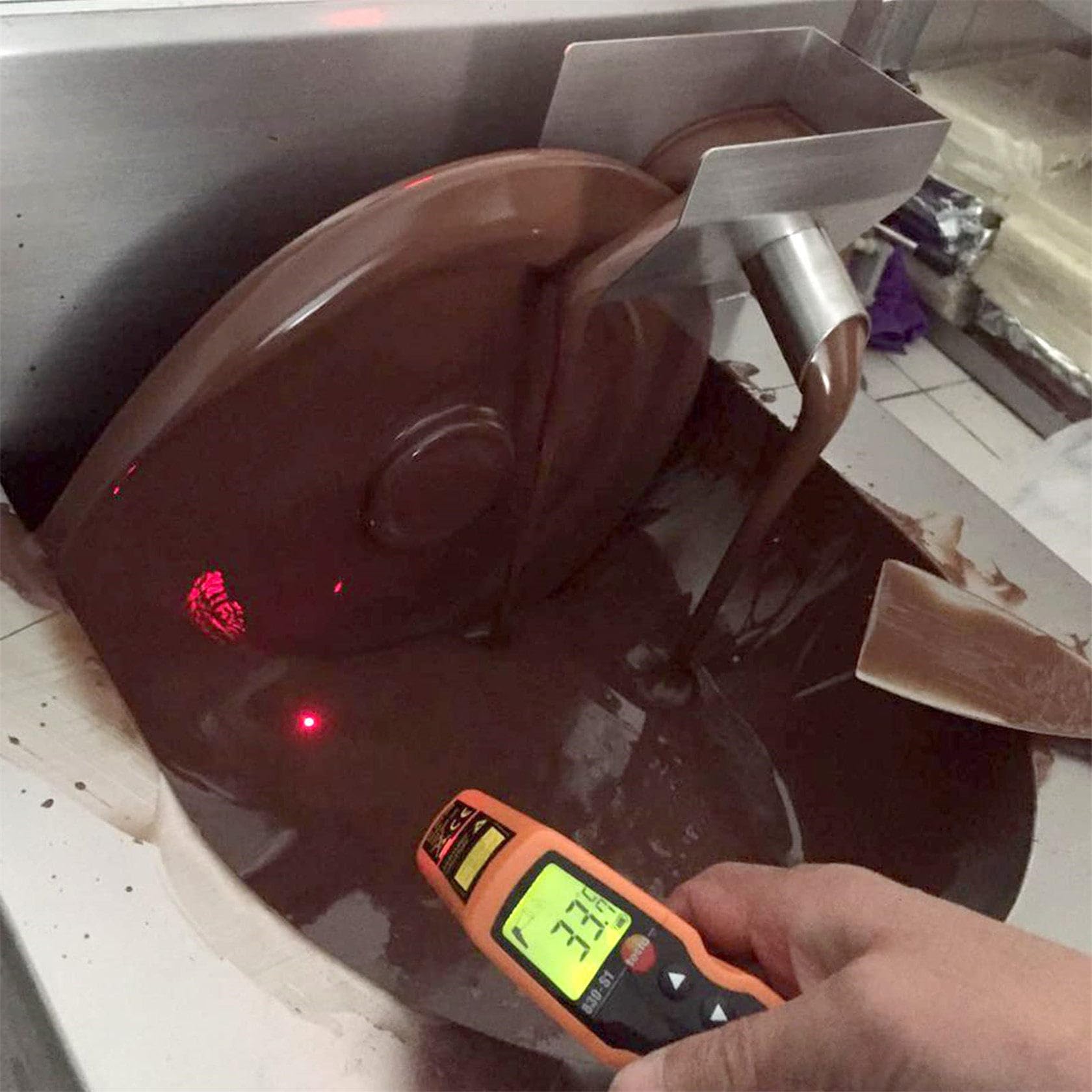 Templadora de Chocolate de 12,4 L, Fundidora de Chocolate Profesional de 600 W, Ideal para la ElaboracióN Profesional de Chocolate y Dulces, para Leche, Café y Queso