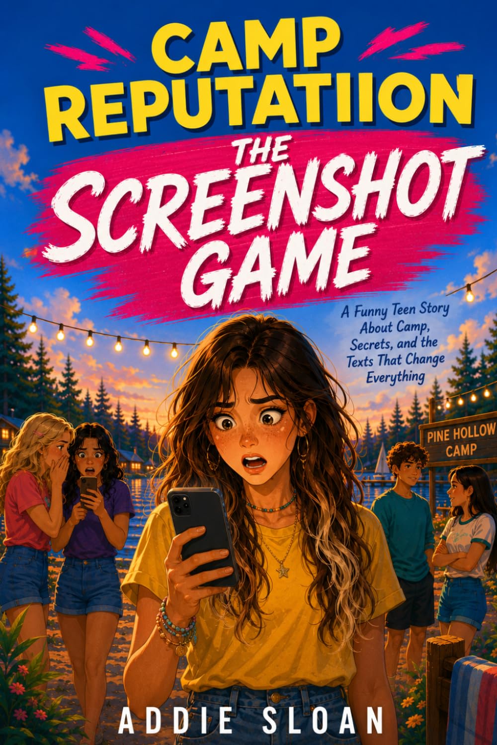 THE SCREENSHOT GAME: A Teen Camp Mystery About Screenshots and Secrets (CAMP REPUTATION)