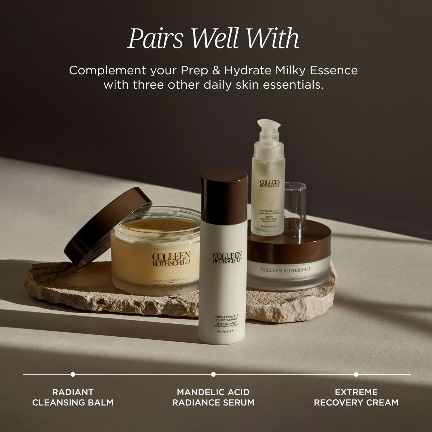 COLLEEN ROTHSCHILD Prep & Hydrate Milky Essence – Hydrating Skin Conditioner with Ceramides, Hyaluronic Acid & Niacinamide – All Skin Types