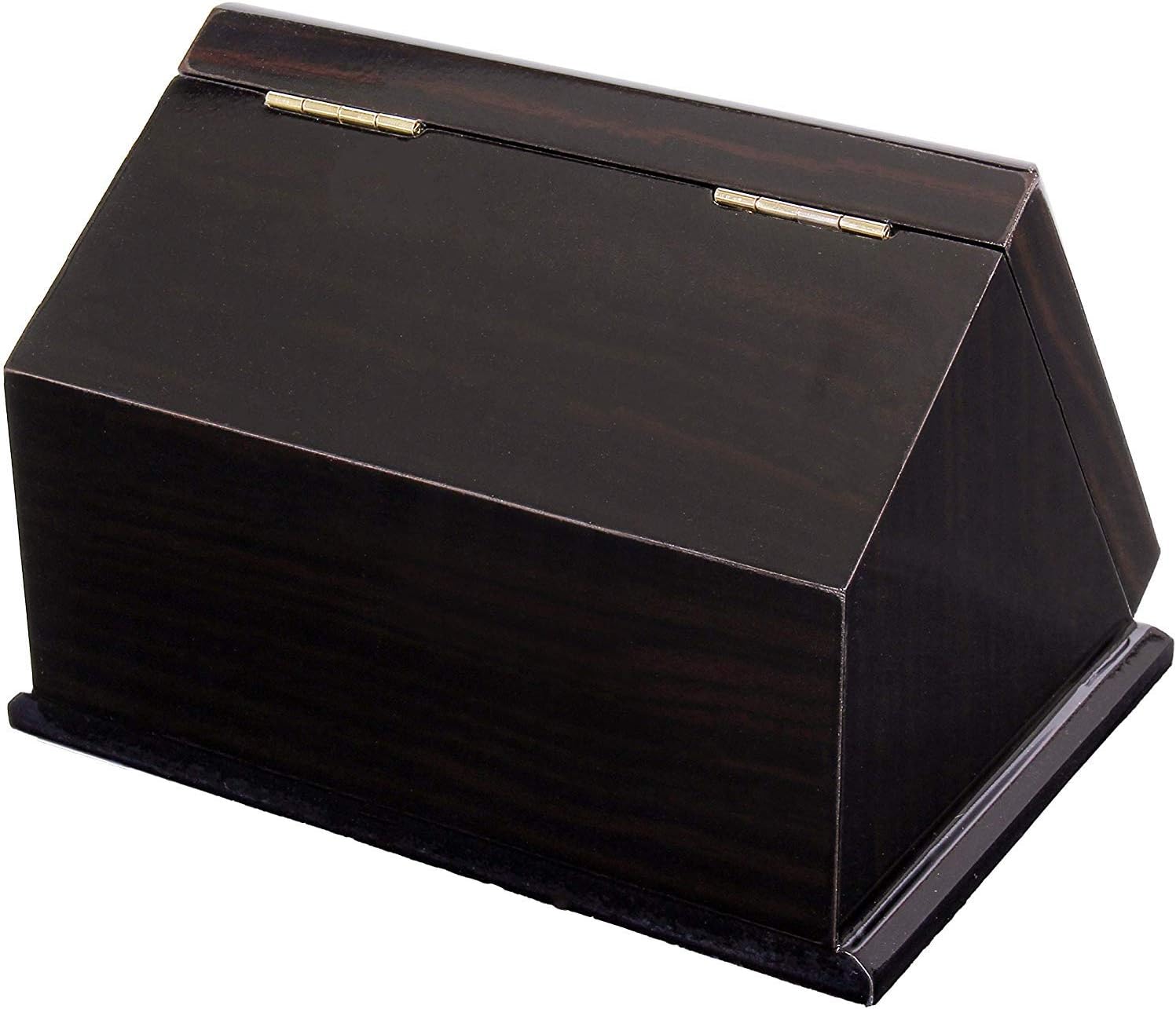 Championship Ring Display Case Sports Ring Storage Box Wooden Black Velvet Lining
