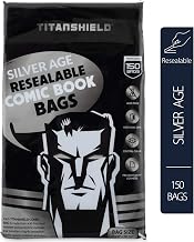 TitanShield Silver Age Re-Sealable Comic Book Bags (150 Count)