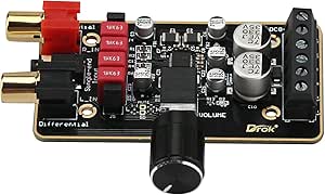12V Verstärkerplatine, Droking PAM8620 Digital Stereo Verstärkermodul 15W + 15W 2.0 Dual Channel Klasse D 8-26V 12V 24V Immersion Gold Verstärkerschaltung Mini Amplify für Bookshelf Bodenlautsprecher