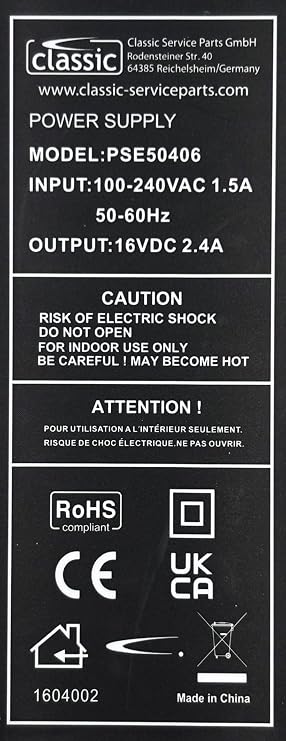 Classic Replacement Power Supply for Yamaha MOTIF-RACK ES