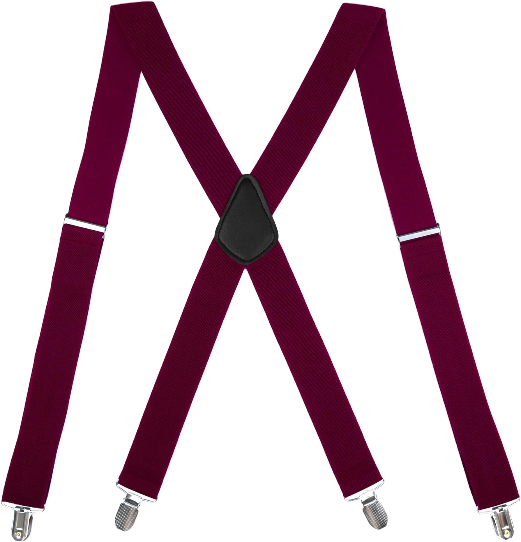 Suspenders for Men Heavy Duty Mens Suspenders with 4 Super Strong Metal Clip Adjustable Elastic Shoulder Straps