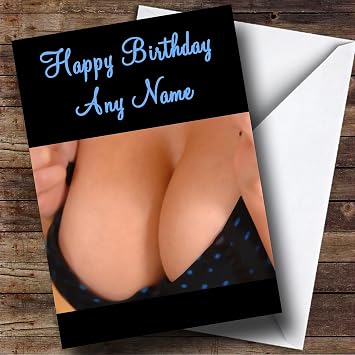 Sexy Cleavage Customised Birthday Greetings Card- Birthday Cards/Sexy & Rude Birthday Cards | Birthday Card | Sexy & Rude Birthday Card